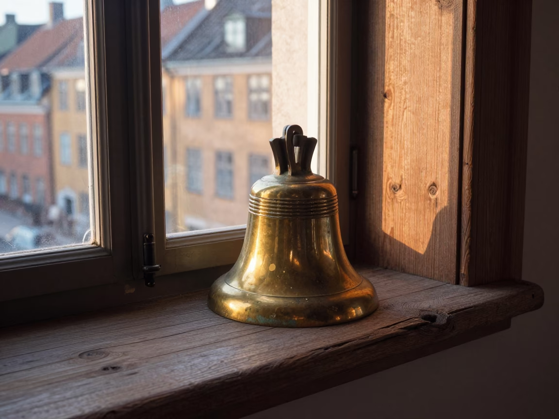 Brass Bell in Copenhagen in in Copenhagen, Denmark