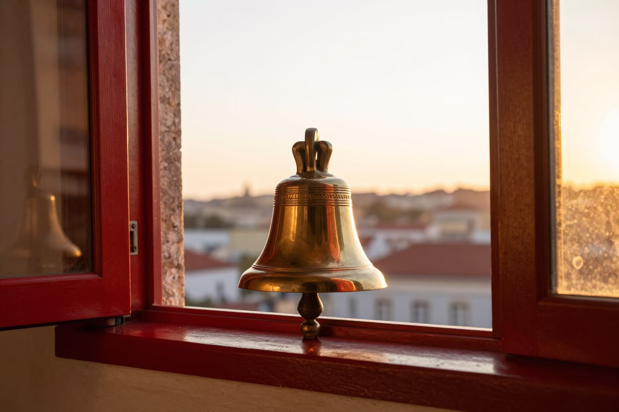 Brass Bell in Lisbon in in Lisbon, Portugal