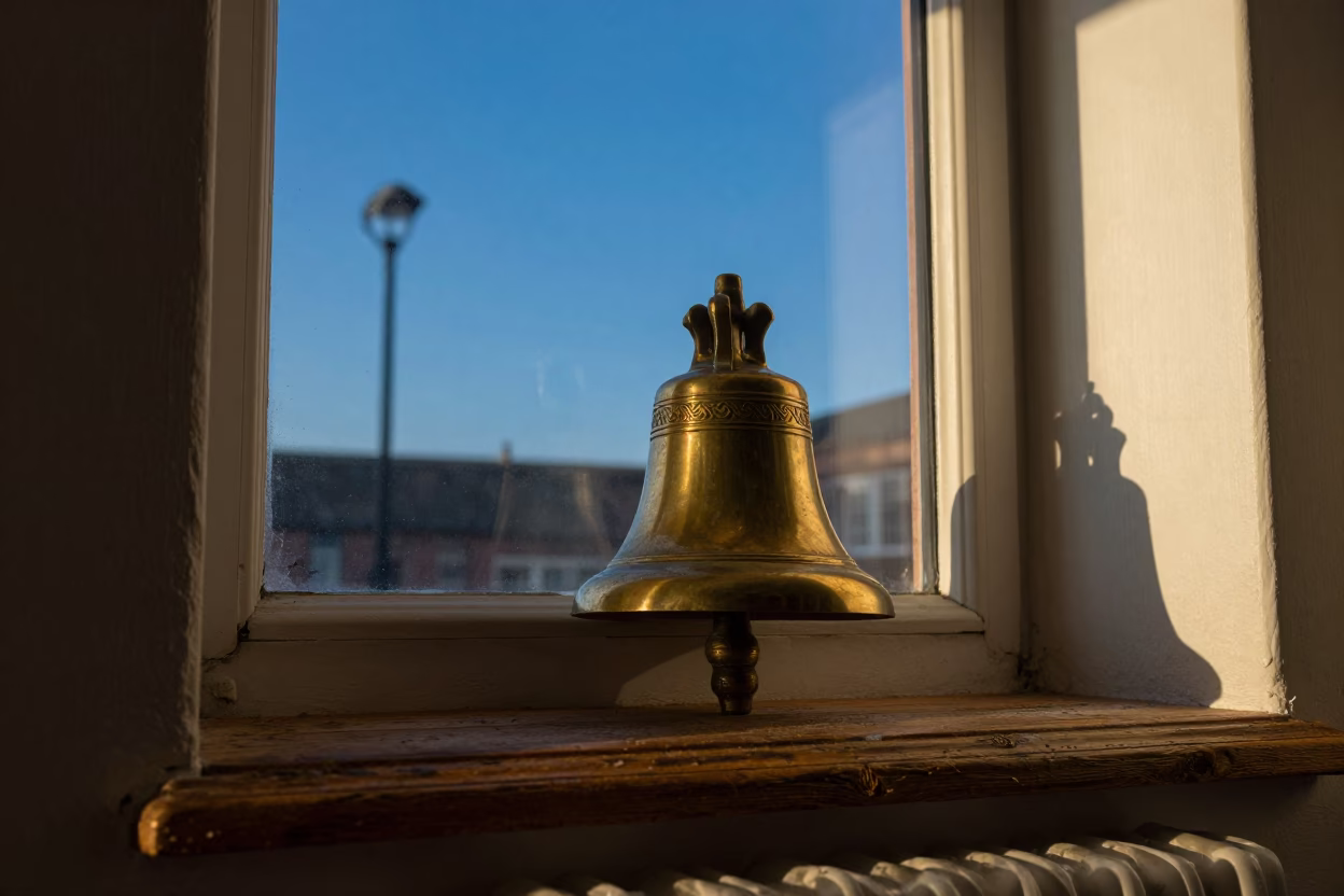Brass Bell in Liverpool in in Liverpool, United Kingdom