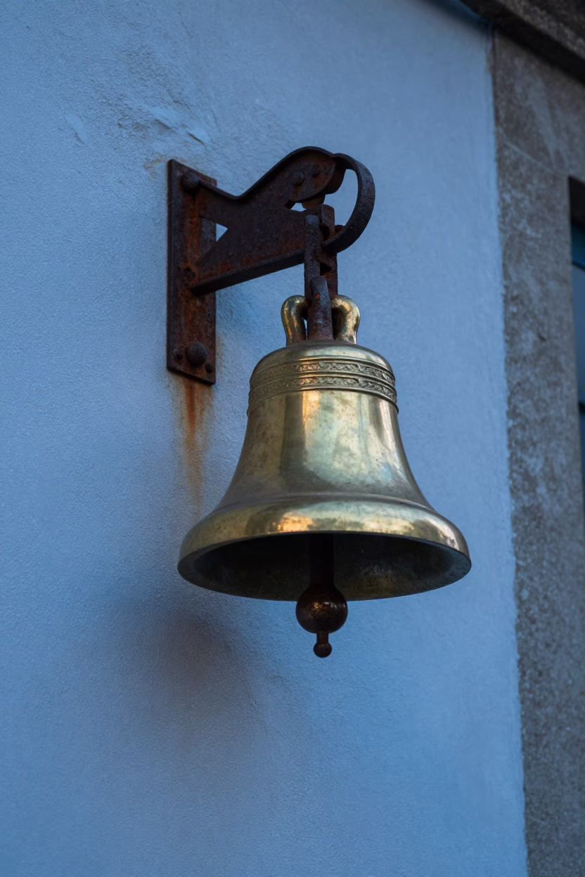 Brass Bell in Porto in in Porto, Portugal