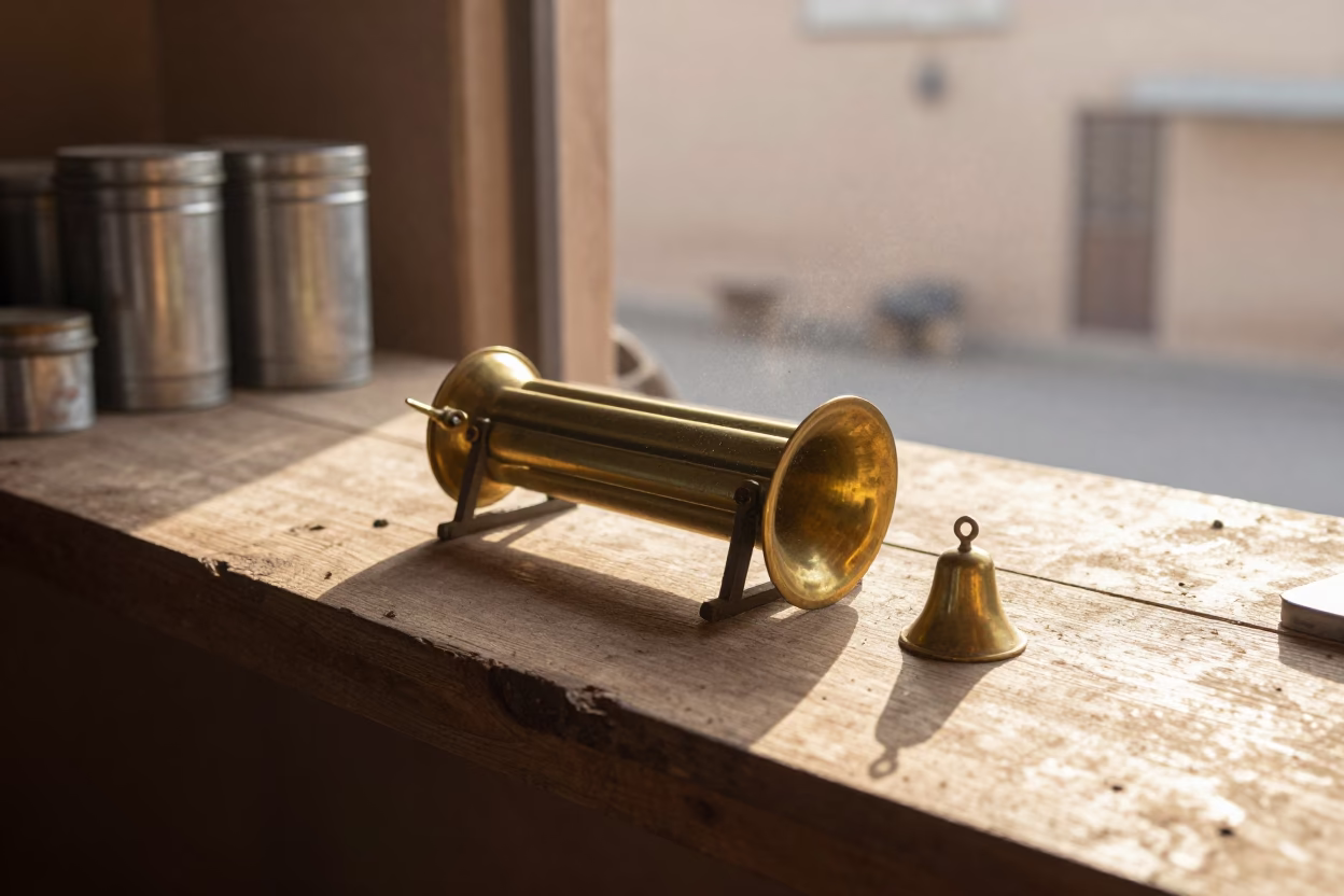 Brass Bellows in Fez in in Fez, Morocco