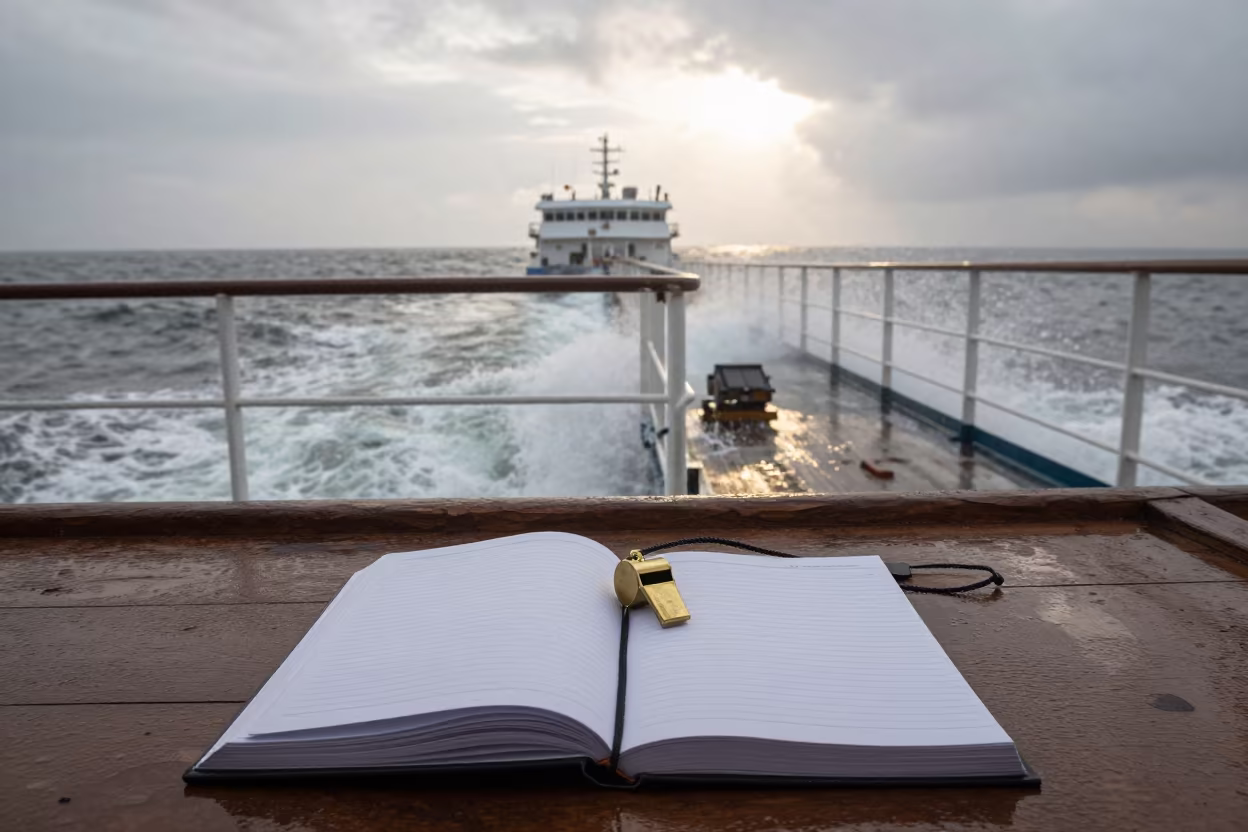 Brass Bosun Whistle Ferry Monsoon Nellore in across a remote ferry crossing near Nellore