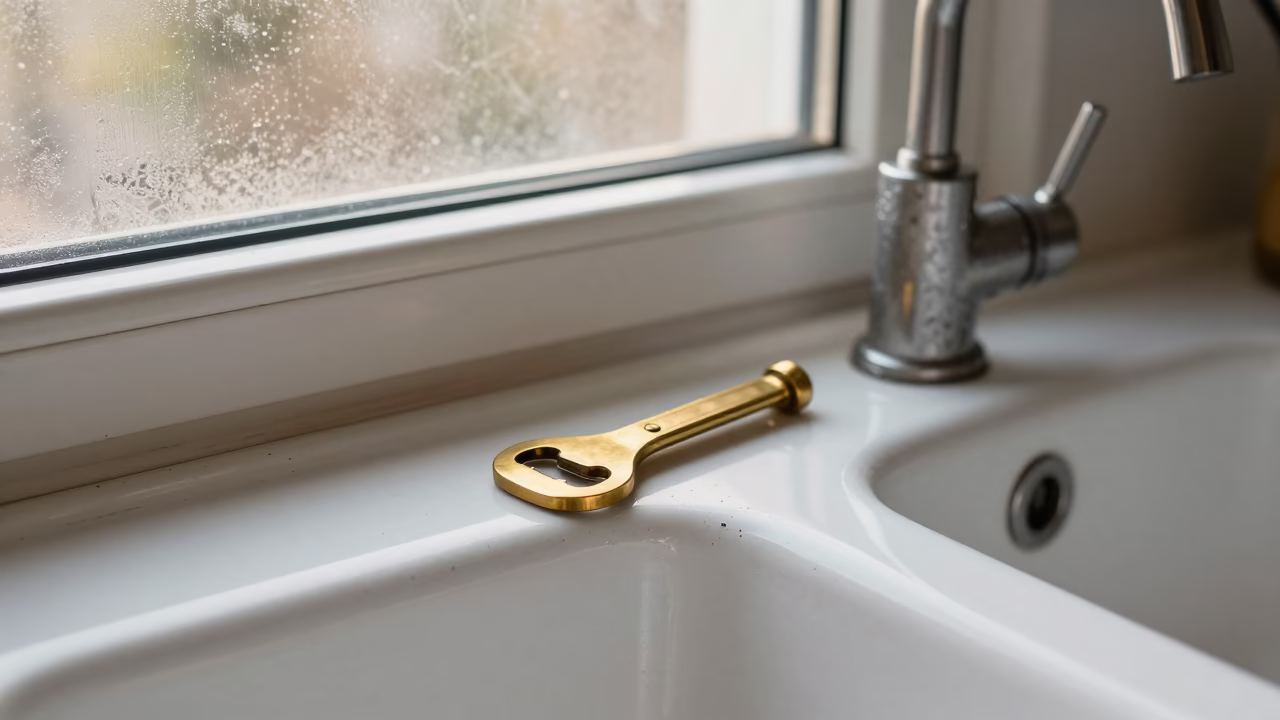 Brass Bottle Opener in Copenhagen in in Copenhagen, Denmark