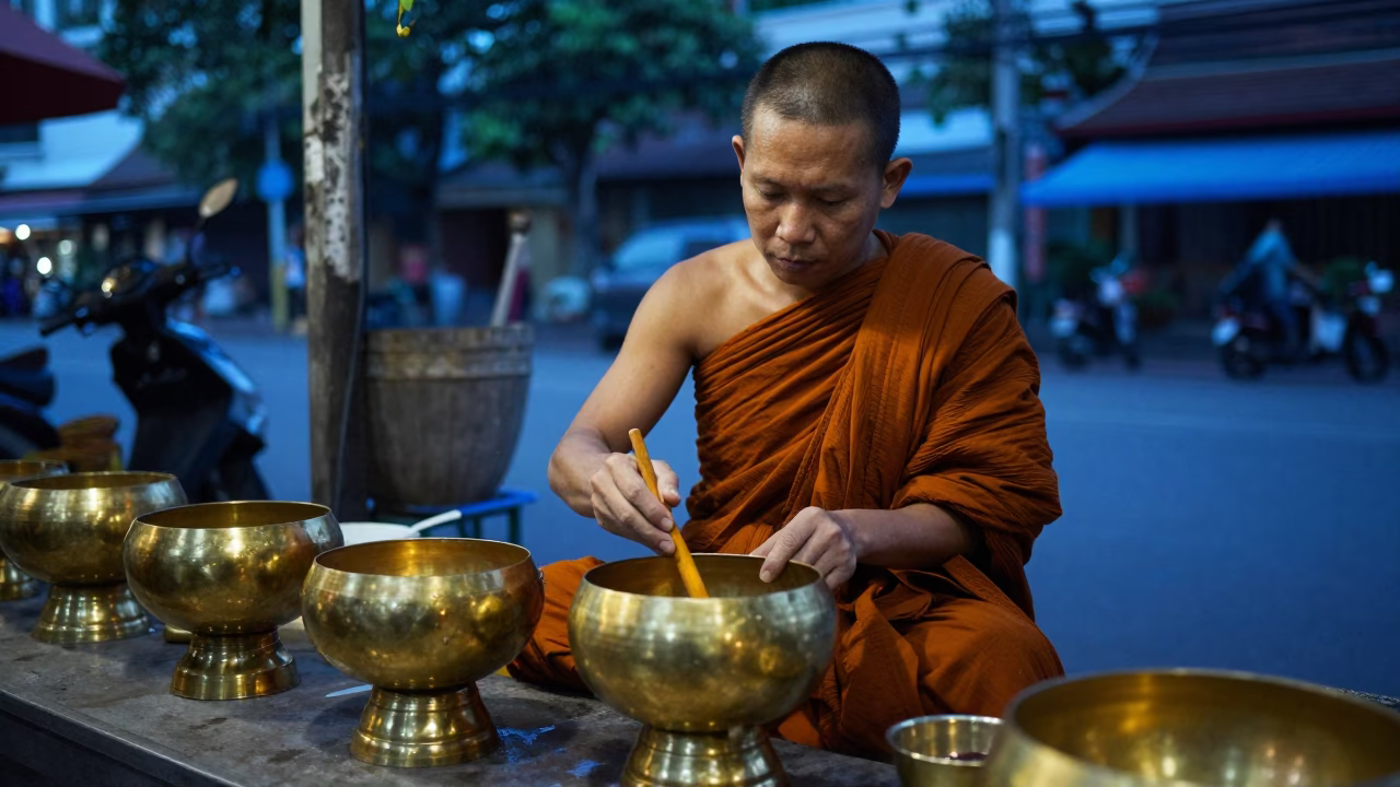 Brass Bowl in Bangkok in in Bangkok, Thailand