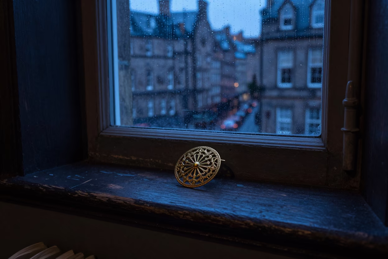 Brass Brooch in Edinburgh in in Edinburgh, United Kingdom