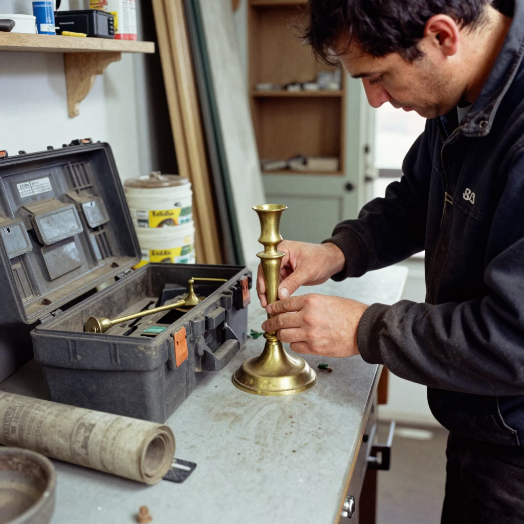 Brass Candlesticks in Halifax in in Halifax, Nova Scotia, Canada