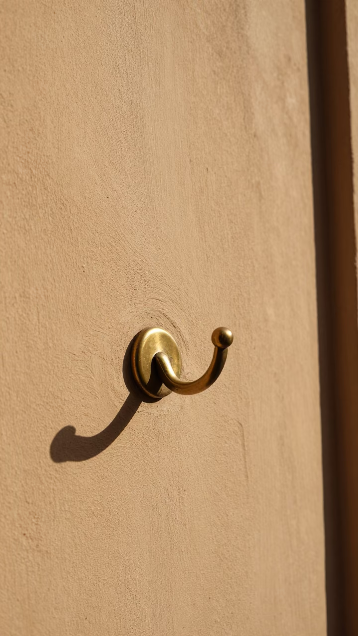 Brass Coat Hook in Bologna in in Bologna, Italy