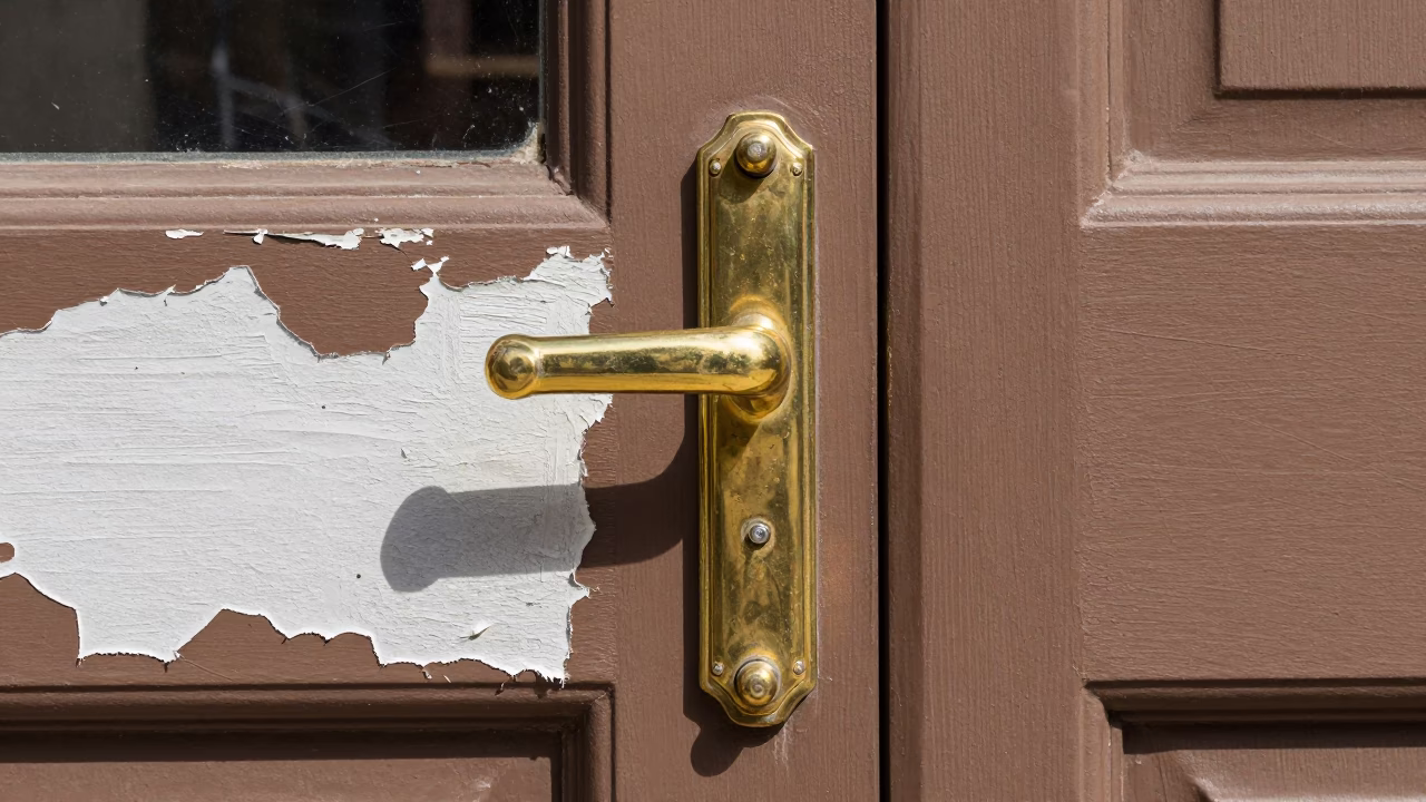Brass Door Handle in Chicago in in Chicago, United States