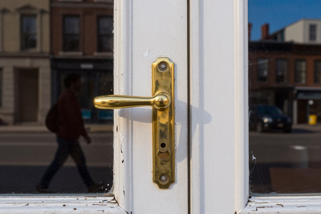 Brass Door Handle in Montreal in in Montreal, Canada