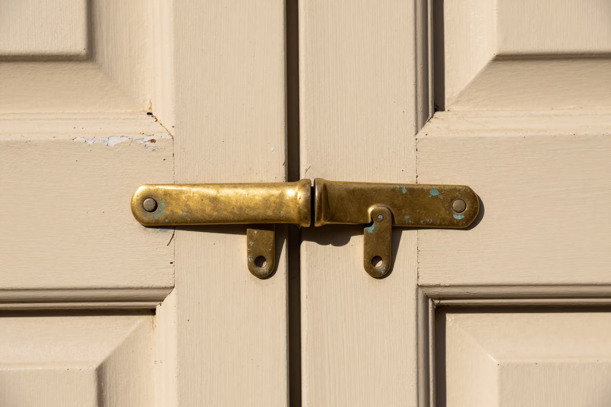Brass Door Latch in Copenhagen in in Copenhagen, Denmark