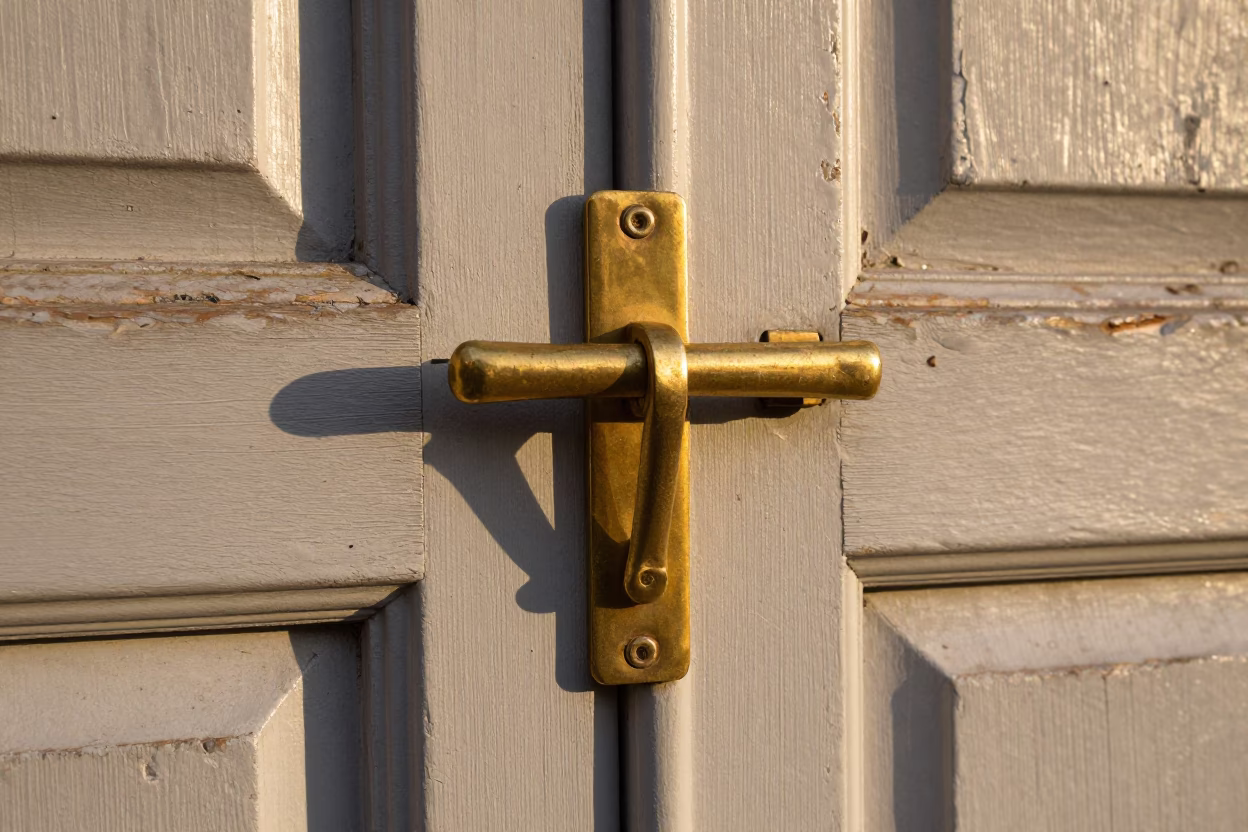 Brass Door Latch in Edinburgh in in Edinburgh, United Kingdom