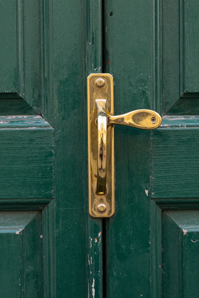 Brass Door Latch in Istanbul in in Istanbul, Turkey