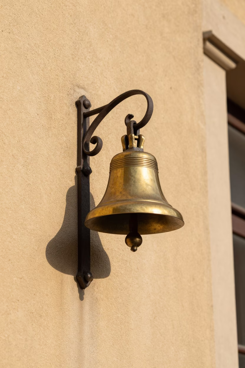 Brass Doorbell in Krakow in in Krakow, Poland