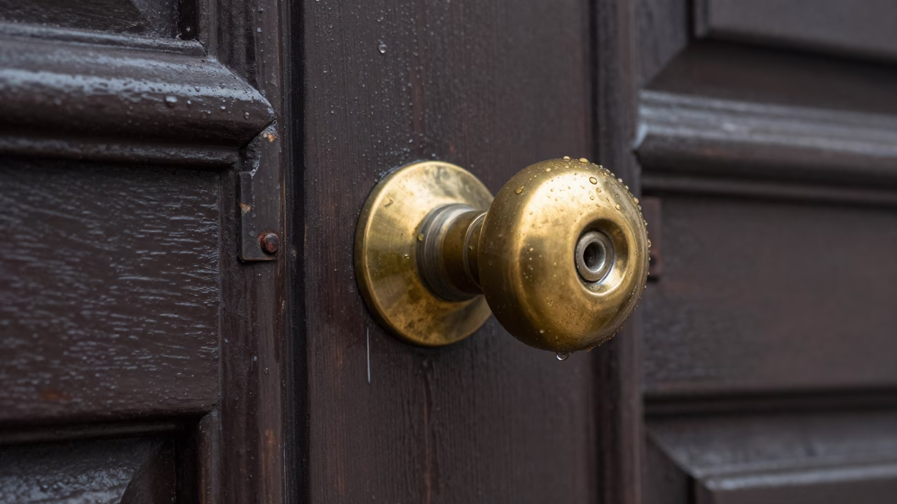 Brass Doorknob in Milan in in Milan, Italy
