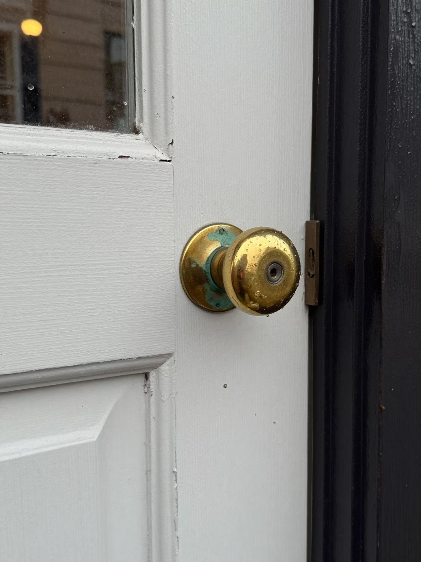 Brass Doorknob in New Orleans in in New Orleans, United States