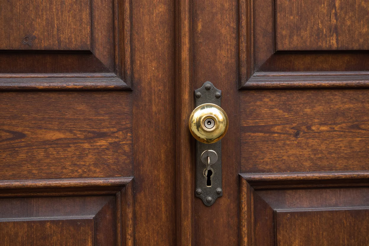 Brass Doorknob in New York in in New York, United States
