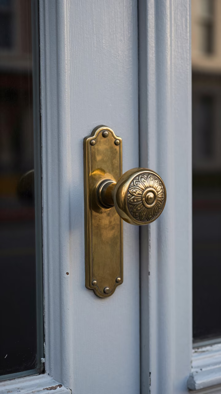Brass Doorknob in San Francisco in in San Francisco, United States