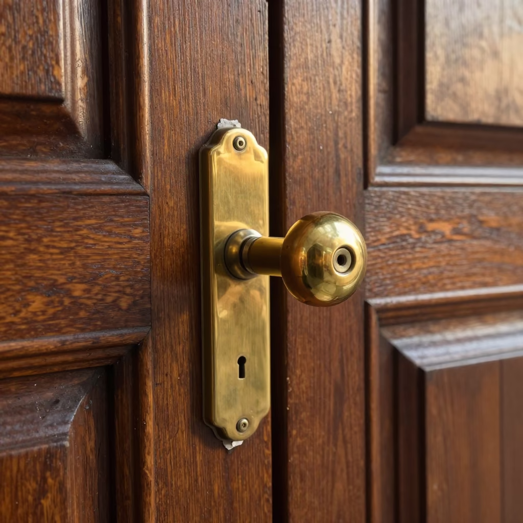Brass Doorknob in Vienna in in Vienna, Austria