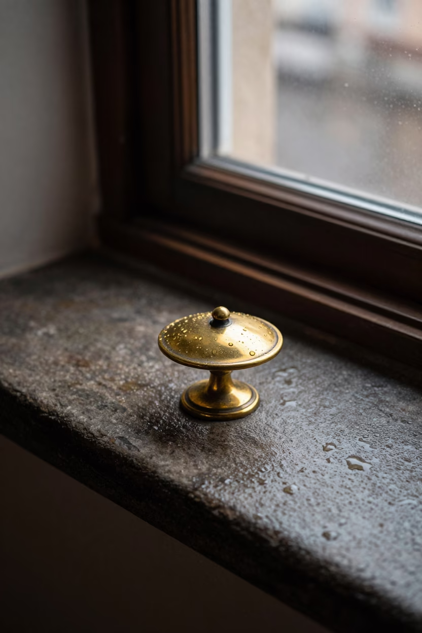 Brass Drawer Pull in Prague in in Prague, Czech Republic