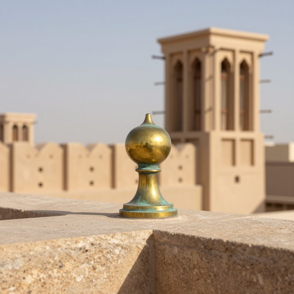 Brass Finial in Muscat in in Muscat, Oman