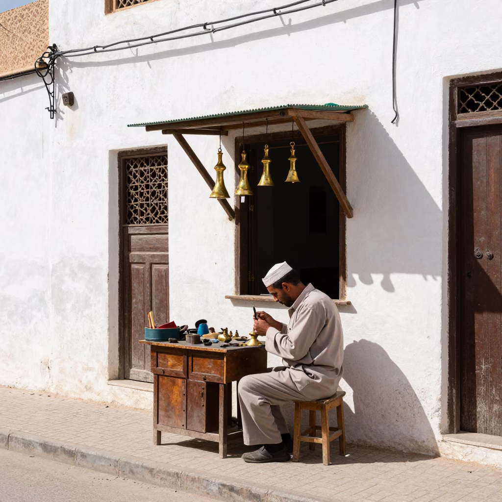 Brass Fixture in Casablanca in in Casablanca, Morocco