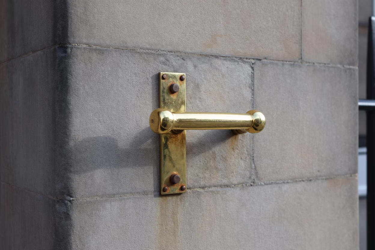 Brass Gate Handle in Edinburgh in in Edinburgh, United Kingdom