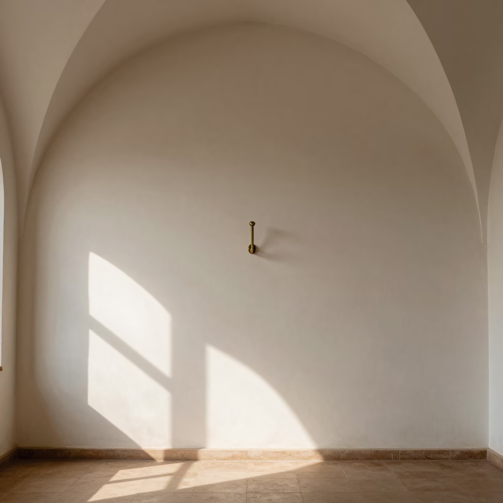 Brass Hook Shadow Plaster Gweru Atrium in inside a vaulted atrium in Gweru
