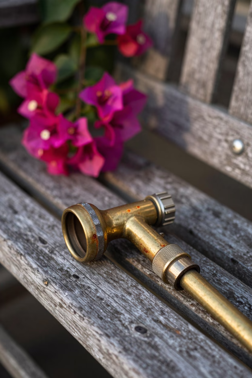 Brass Hose Nozzle in Christchurch in in Christchurch, New Zealand