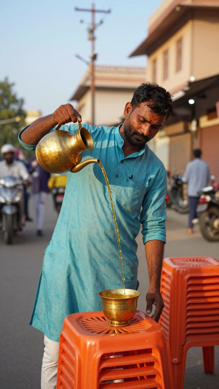 Brass Jug in Jaipur in in Jaipur, India