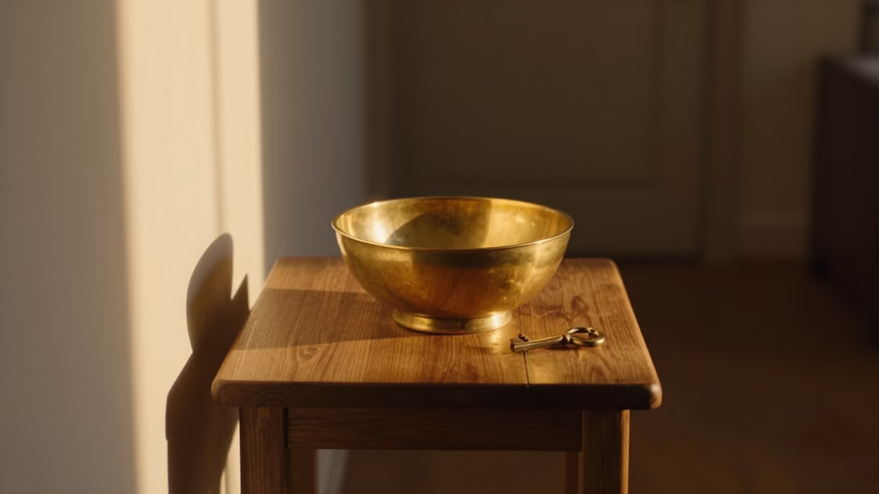 Brass Key Bowl in Brussels in in Brussels, Belgium