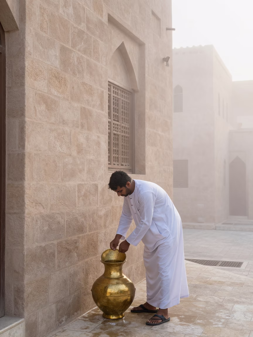 Brass Pot in Muscat in in Muscat, Oman