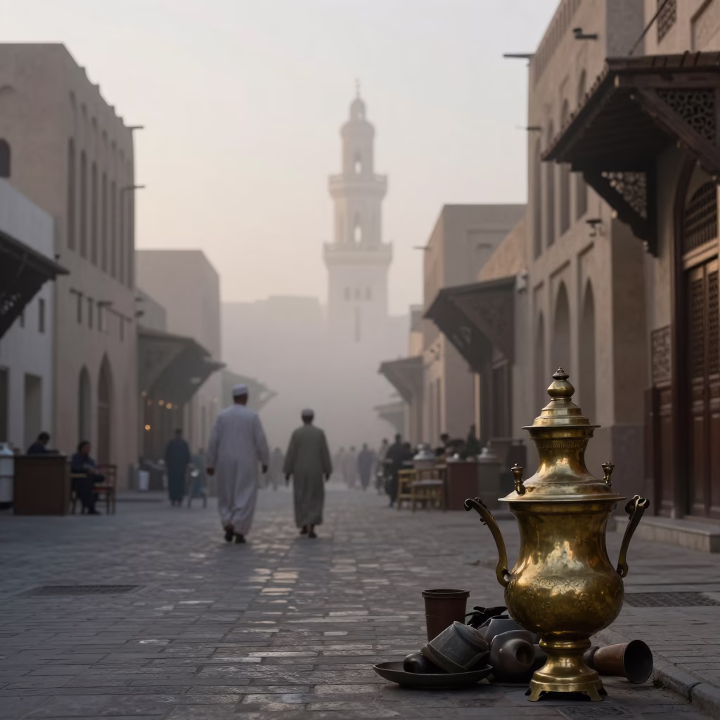 Brass Samovar in Muscat in in Muscat, Oman