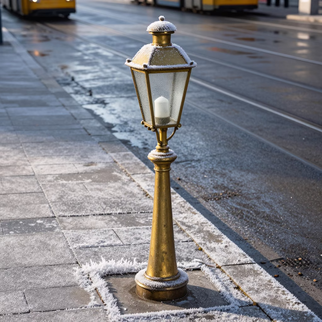 Brass Streetlamp in Vienna in in Vienna, Austria