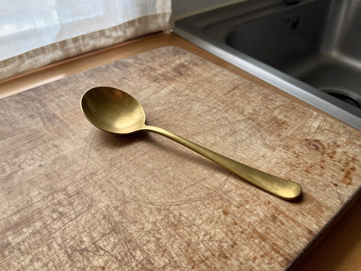 Brass Tea Infuser Spoon in Fukuoka in in Fukuoka, Japan