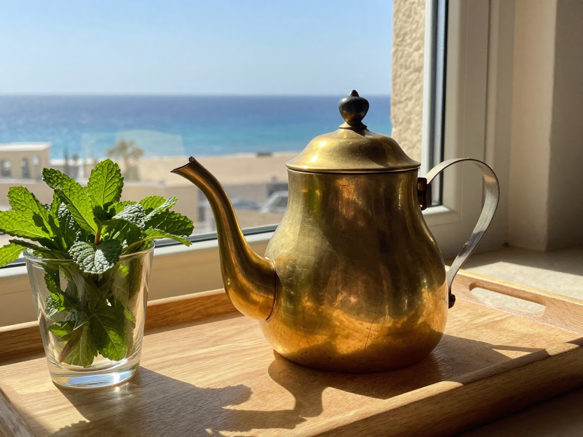 Brass Tea Kettle in Alexandria in in Alexandria, Egypt