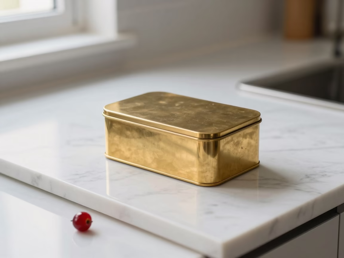 Brass Tiffin Tin in Milan in in Milan, Italy