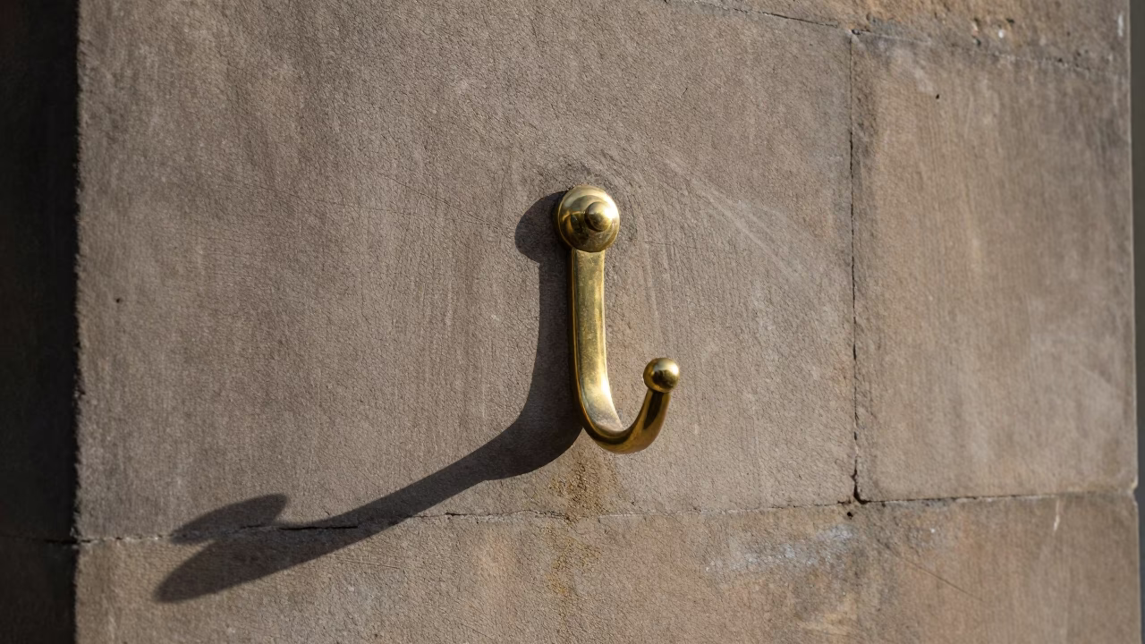 Brass Towel Hook in Edinburgh in in Edinburgh, United Kingdom