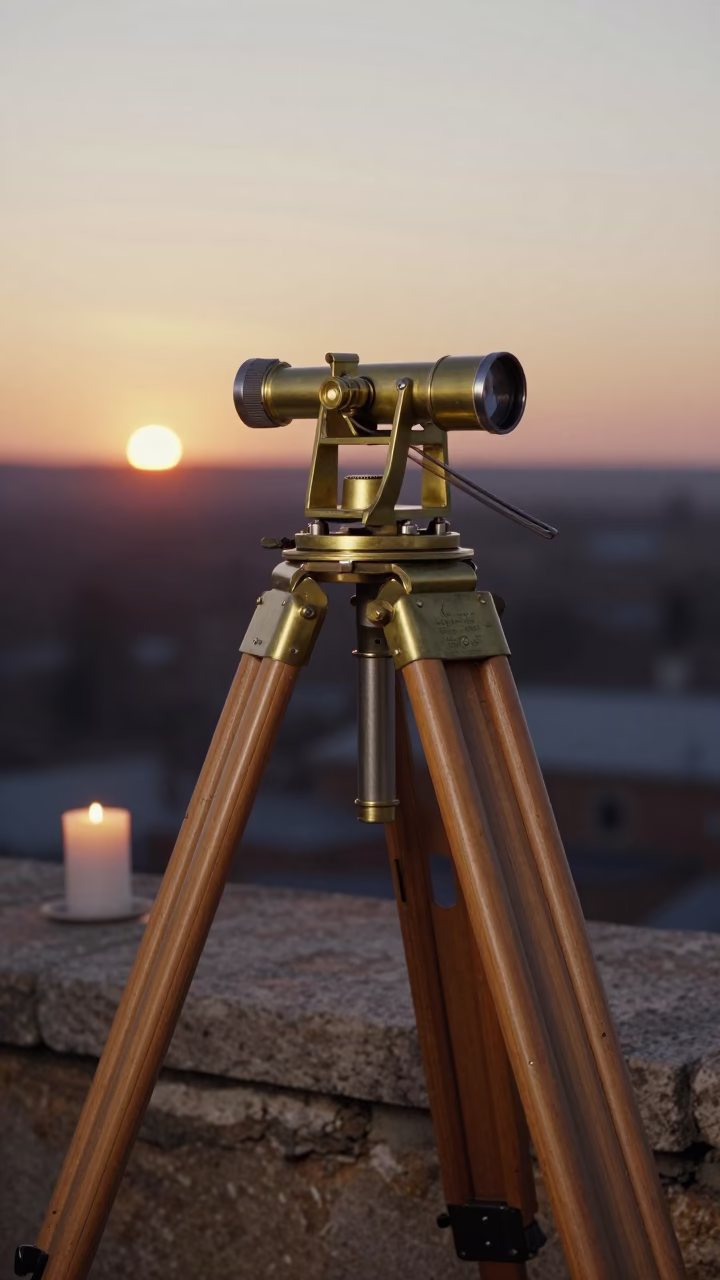 Brass Transit on Stone Ledge Candlelight in on a stone ledge in Makhachkala