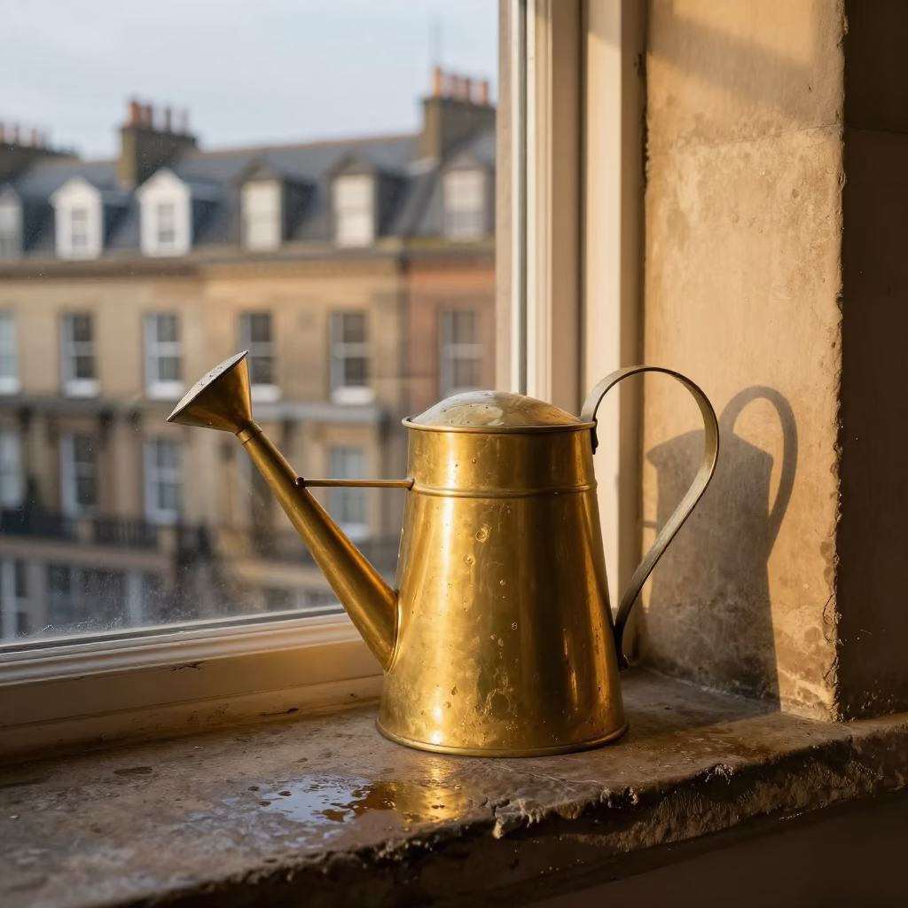 Brass Watering Jug in Liverpool in in Liverpool, United Kingdom