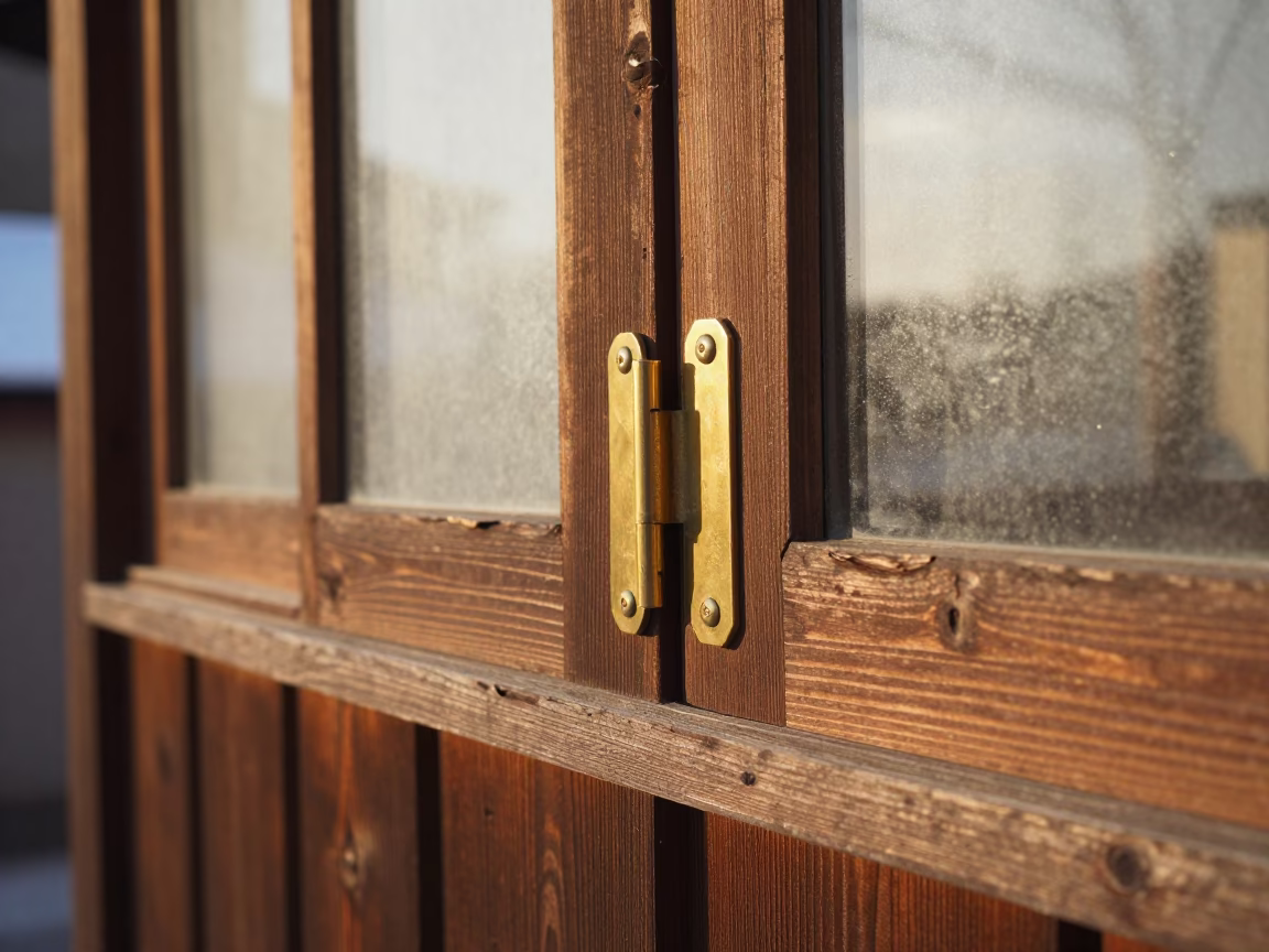 Brass Window Hinge in Sapporo in in Sapporo, Japan