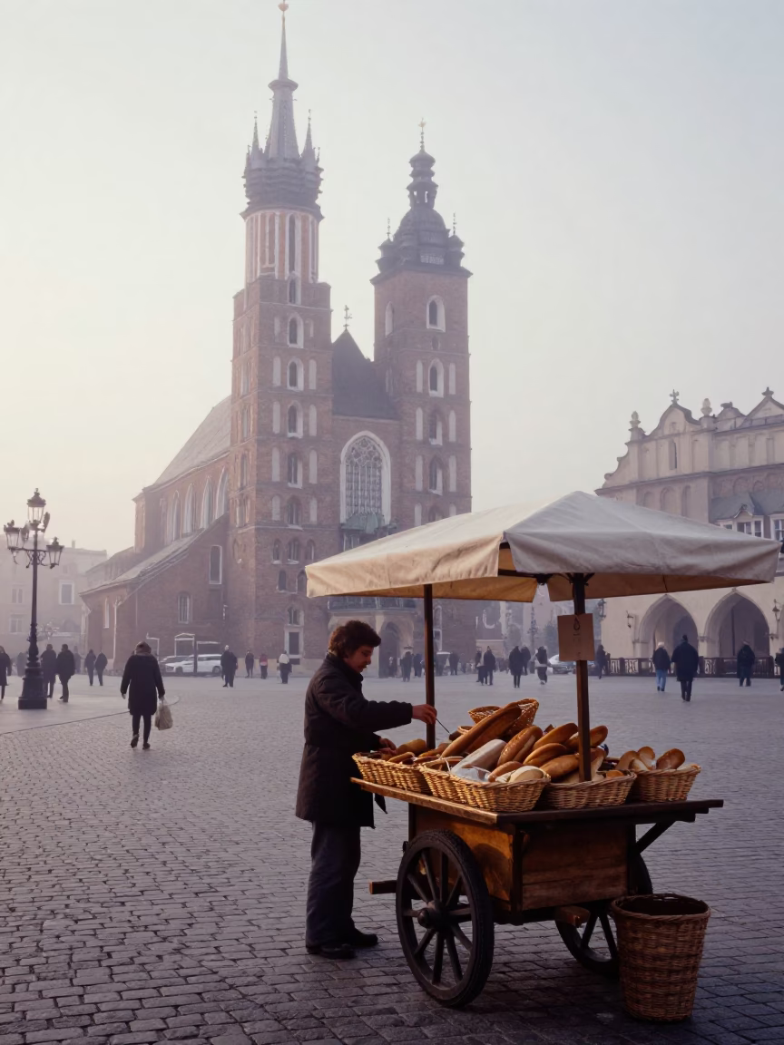 Bread Baskets in Krakow in in Krakow, Poland