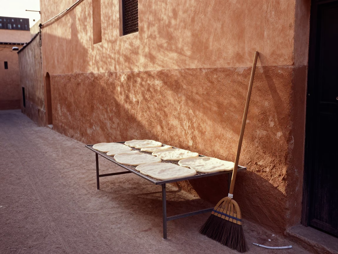 Bread Drying in Fez in in Fez, Morocco