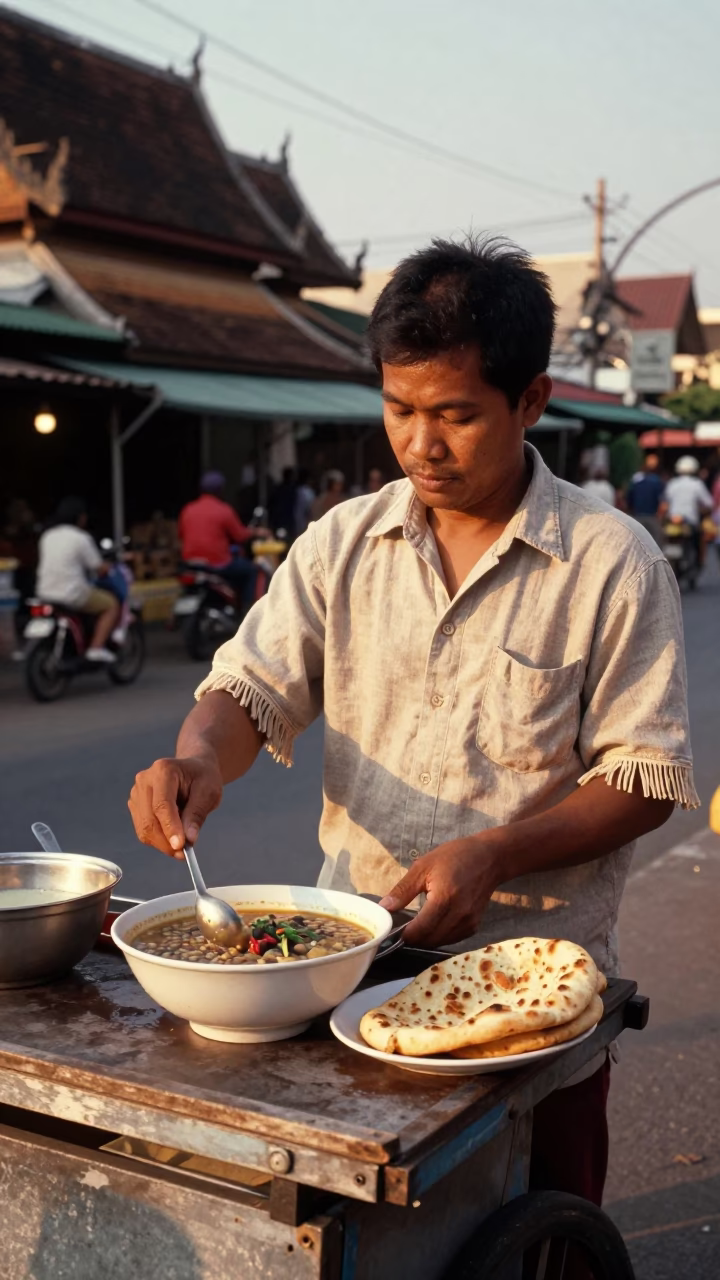 Bread in Chiang Mai at Sunset Light in in Chiang Mai, Thailand