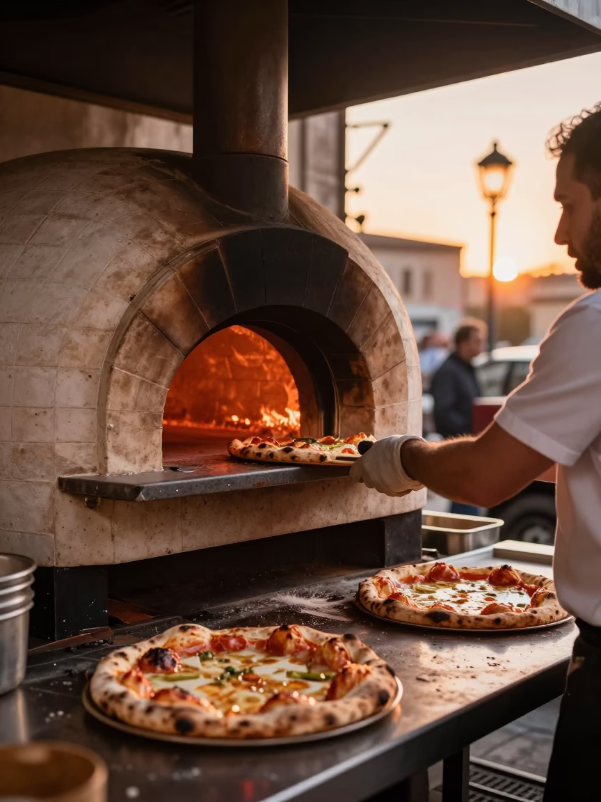 Bread Loaves in Palermo at Golden Hour in in Palermo, Italy