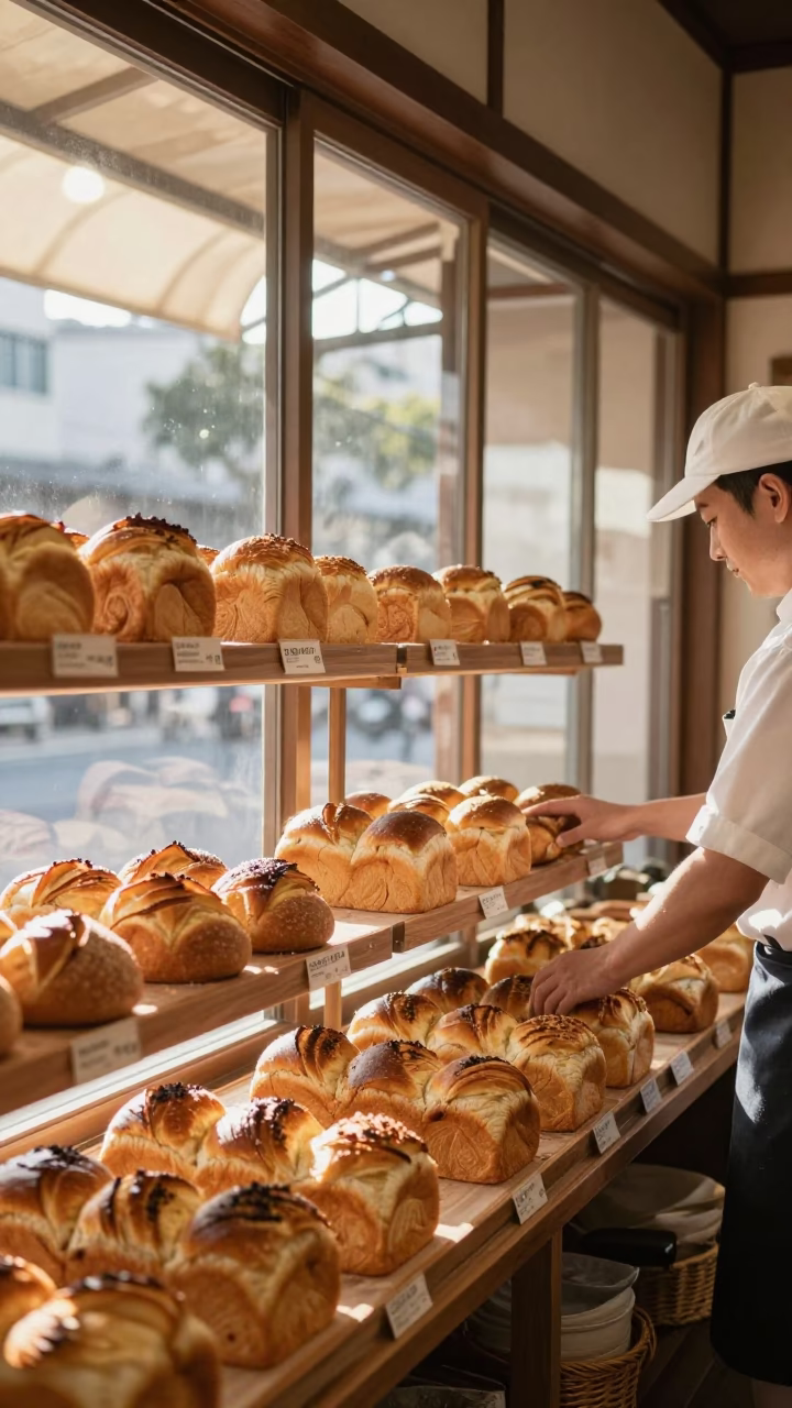 Bread Loaves in Sapporo in in Sapporo, Japan