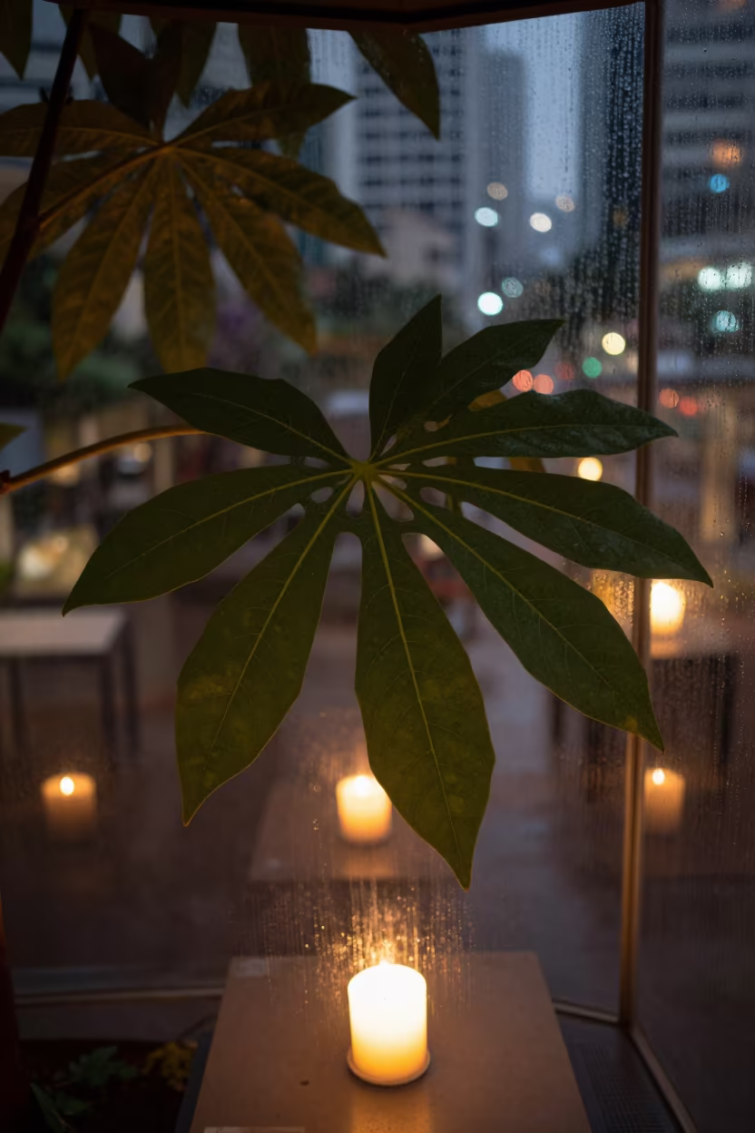 Breadfruit Tree Leaves Museum Plinth in on a museum plinth near Quezon City