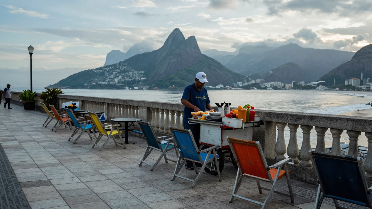 Breakfast Cart in Rio De Janeiro in in Rio de Janeiro, Brazil