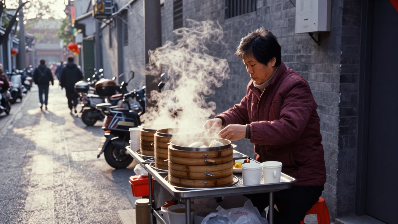 Breakfast Items in Shanghai in in Shanghai, China