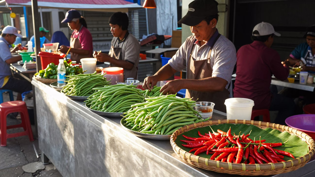 Breakfast Preparation in Denpasar in in Denpasar, Indonesia