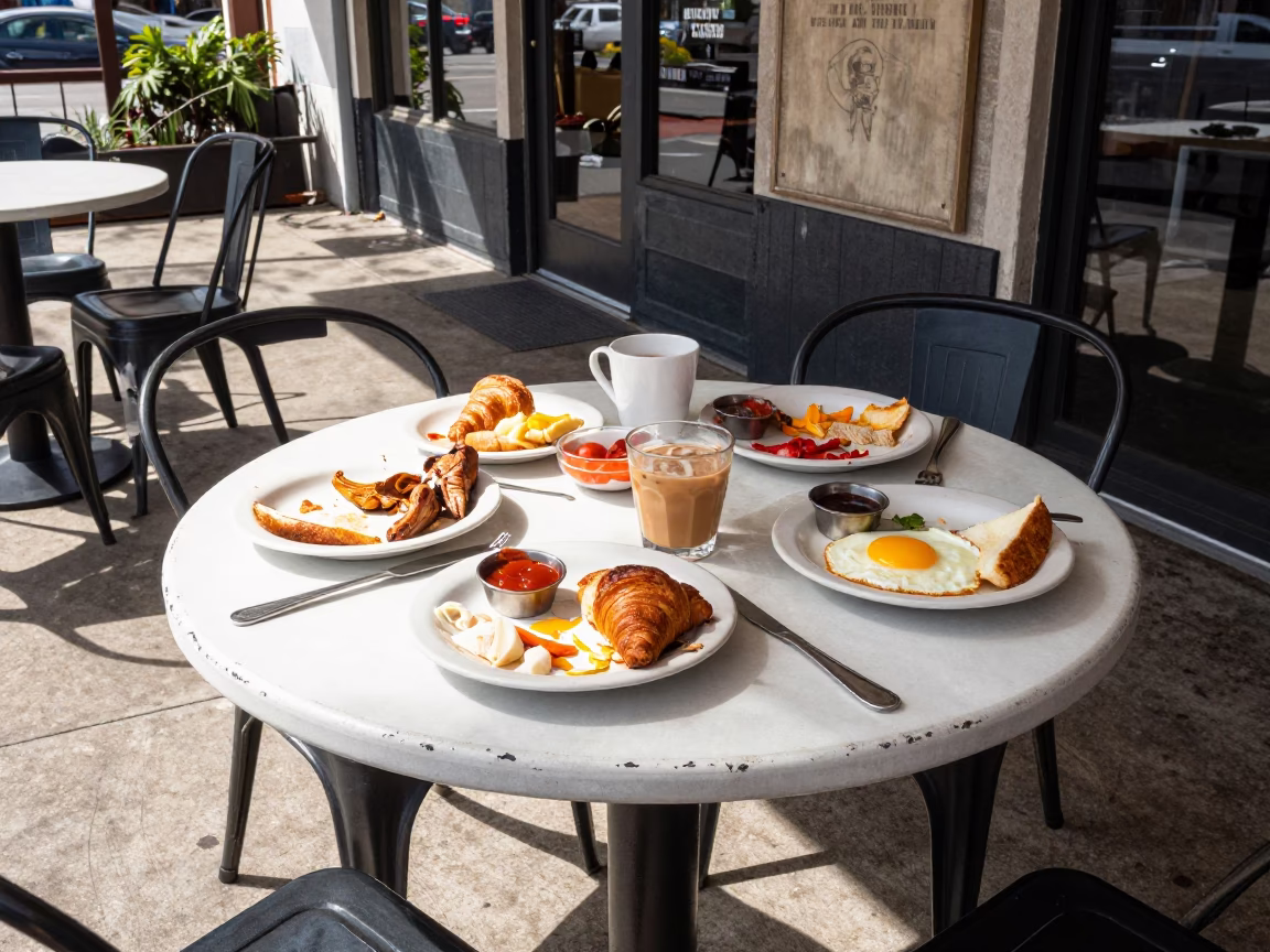 Breakfast Remnants in Austin in in Austin, Texas, United States